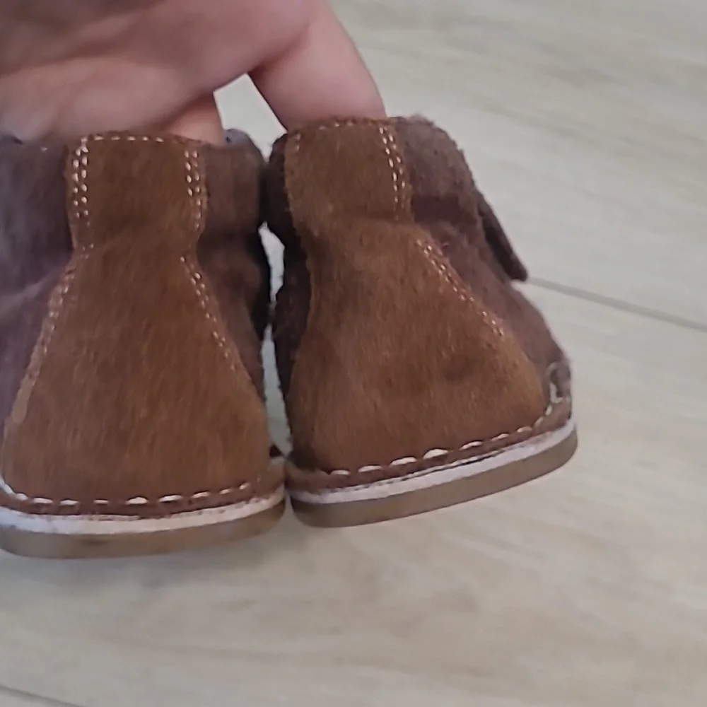 L'Amour Brown Suede Kids Boots Size 10 - Picture 4 of 9